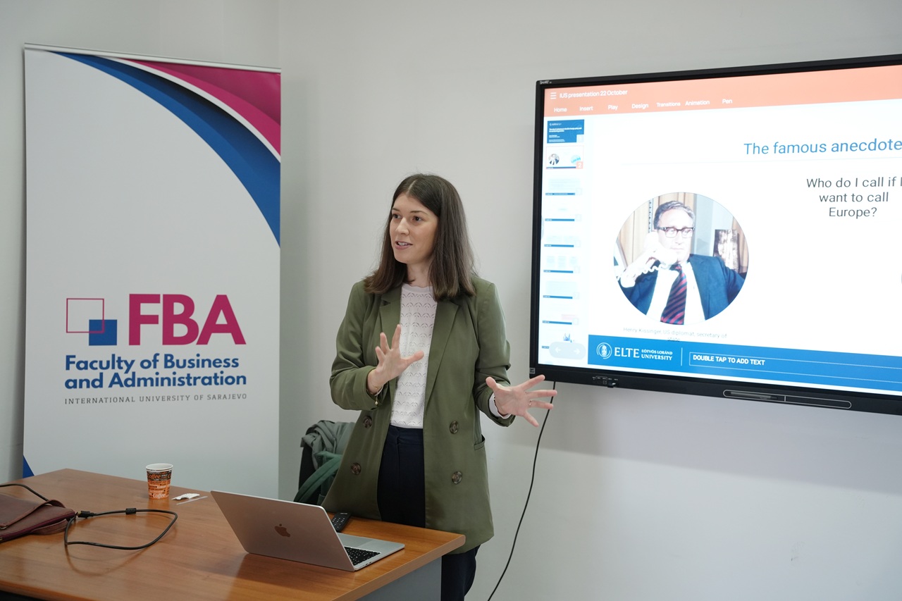 ELTE University Lecturer Delivers Guest Lecture on EU Foreign Policy and Sanctions for PSIR students at IUS ELTE University Lecturer Delivers Guest Lecture on EU Foreign Policy and Sanctions for PSIR students at IUS